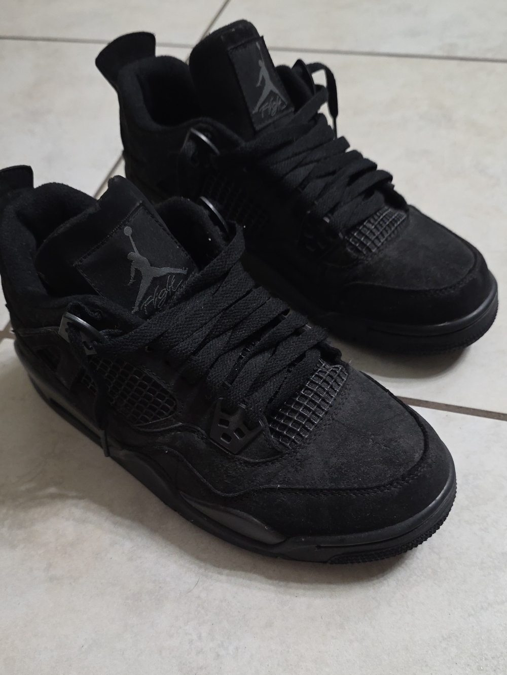 Air Jordan 4 Retro Black Cat Low-Top Sneakers